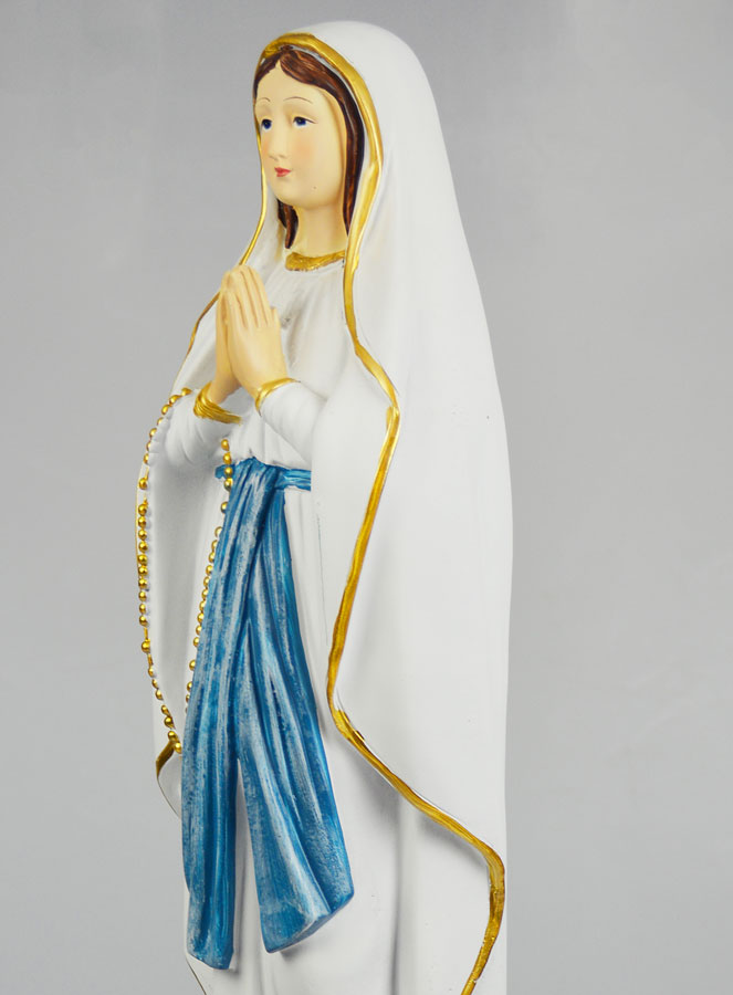 Statua Madonna di Lourdes su base - 60 cm (pic 4)