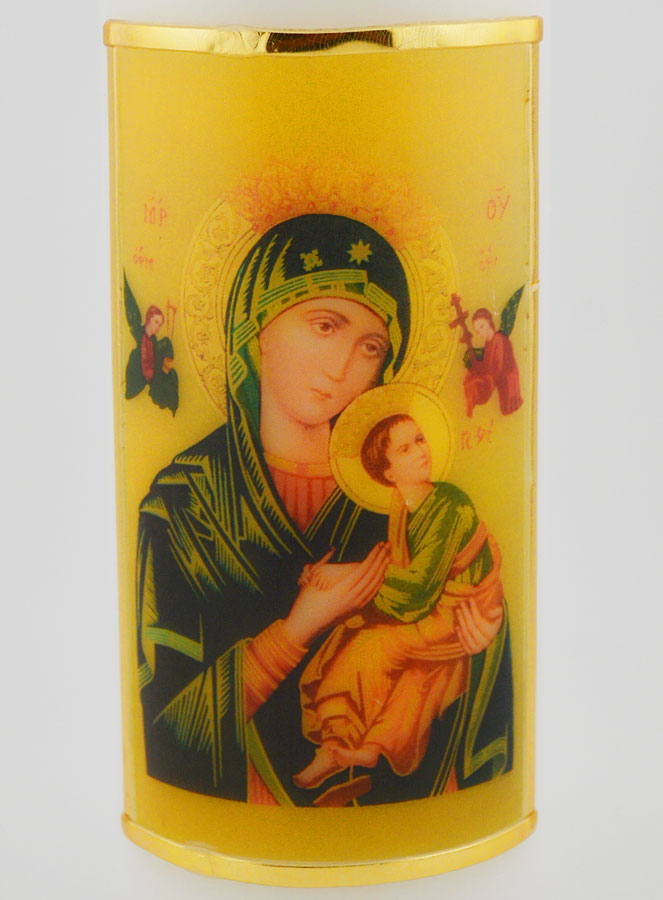 Cero Religioso - Icona Nostra Signora del Perpetuo Soccorso - 15 cm (pic 3)
