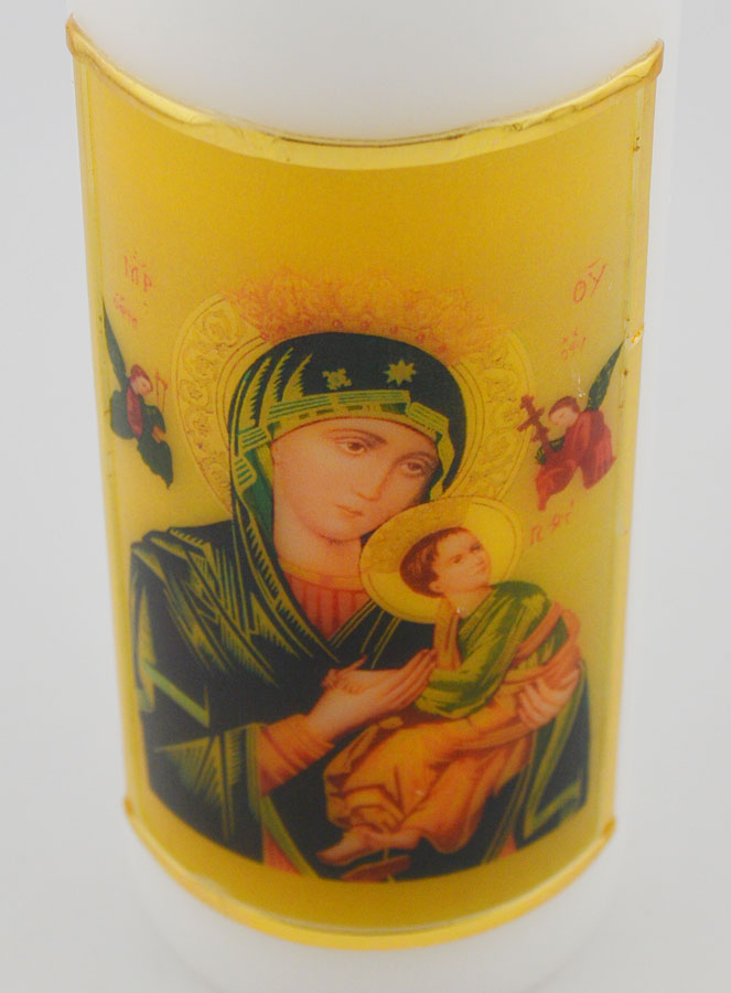 Cero Religioso - Icona Nostra Signora del Perpetuo Soccorso - 15 cm (pic 4)