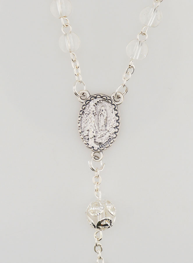 Rosario di Lourdes in Perle di Cristallo - 55 cm (pic 4)