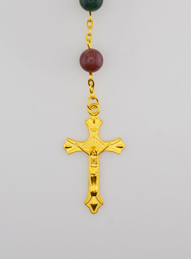 Rosario Oro in Vere Perle d'Agata (pic 3)