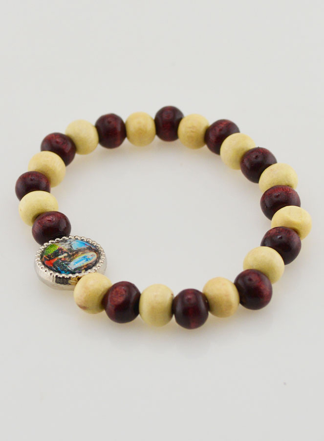 Bracciale Religioso Bambini Médaglietta di Lourdes (pic 3)