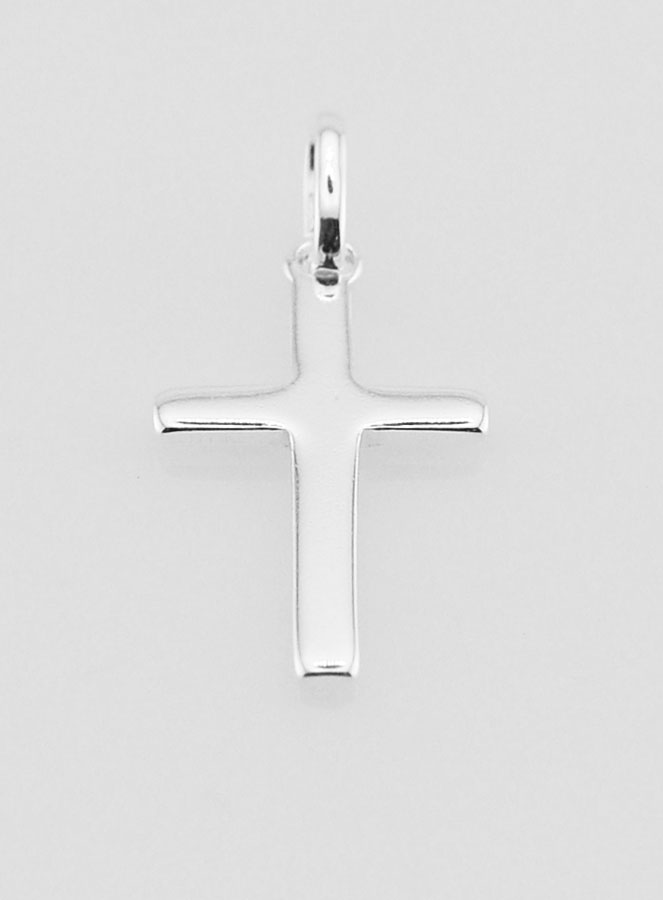 Pendente Croce in Argento Puro 18 mm (pic 2)