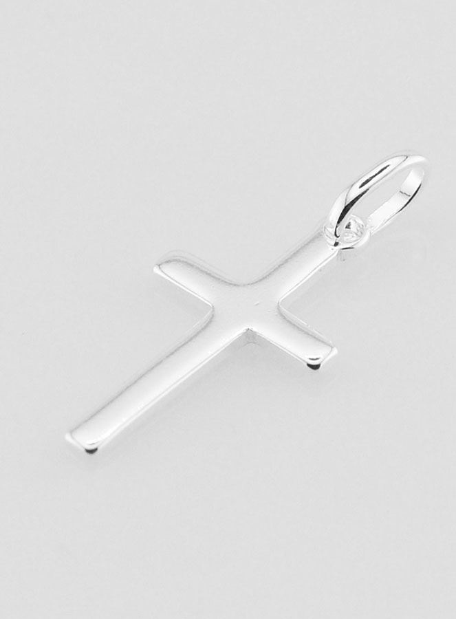 Pendente Croce in Argento Puro 18 mm (pic 4)