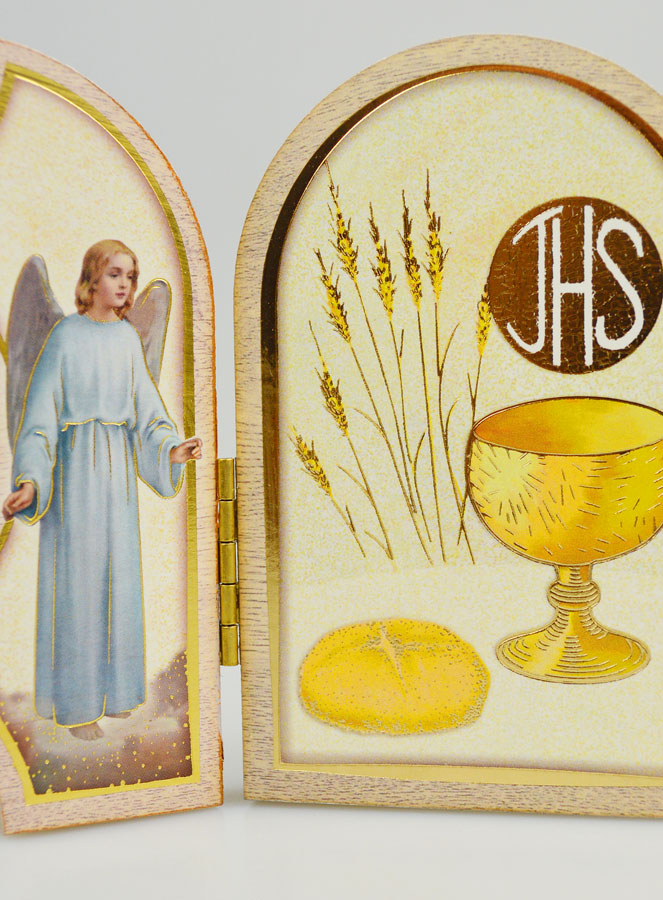 Icona Trittico Souvenir della Prima Comunione Bambino (pic 4)