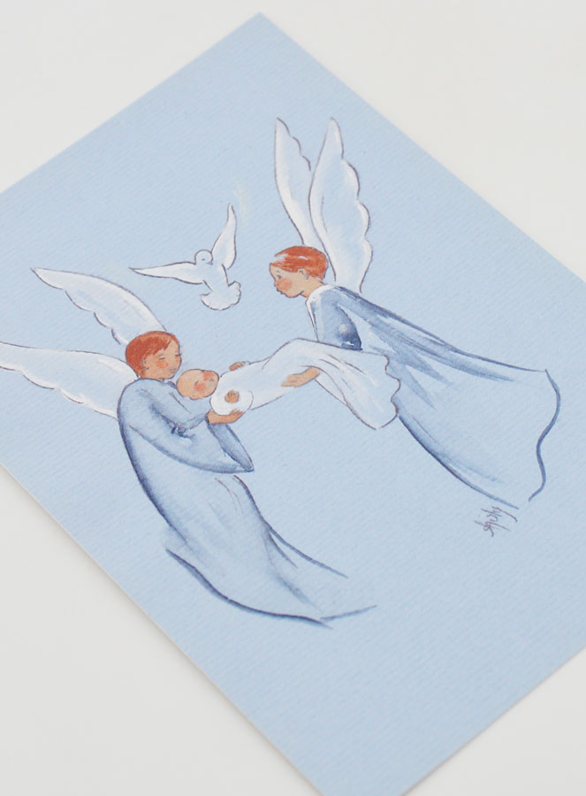 Immagine di Battesimo - Angelo e Spirito Santo - 10x15cm (pic 3)
