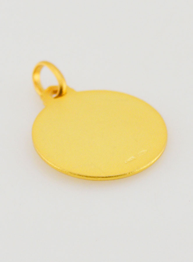 Medaglia di Battesimo San Giorgio Placcata Oro (pic 4)