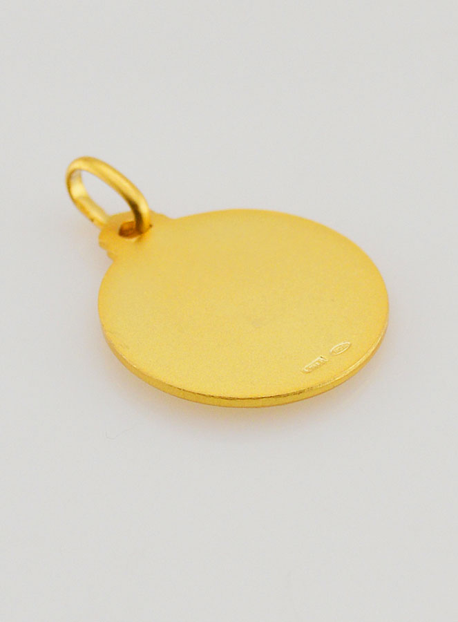 Medaglia di Battesimo Sant'Antonio Placcata Oro (pic 4)