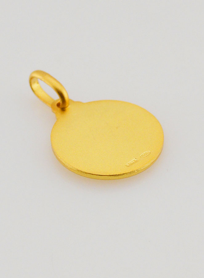 Medaglia di Battesimo Colomba Spirito Santo Placcata Oro (pic 4)