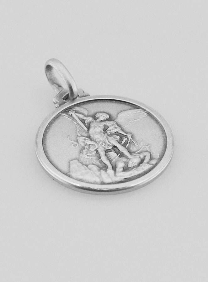 Medaglia di Battesimo San Michele in 925/1000 (pic 3)