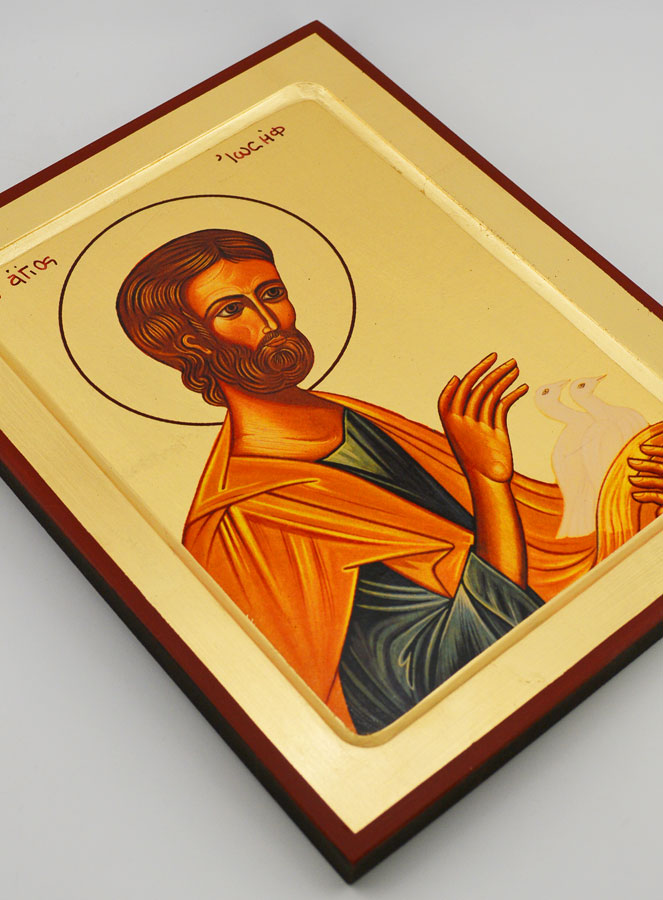 Regalo di Battesimo - Icona Bizantina San Giuseppe (pic 3)