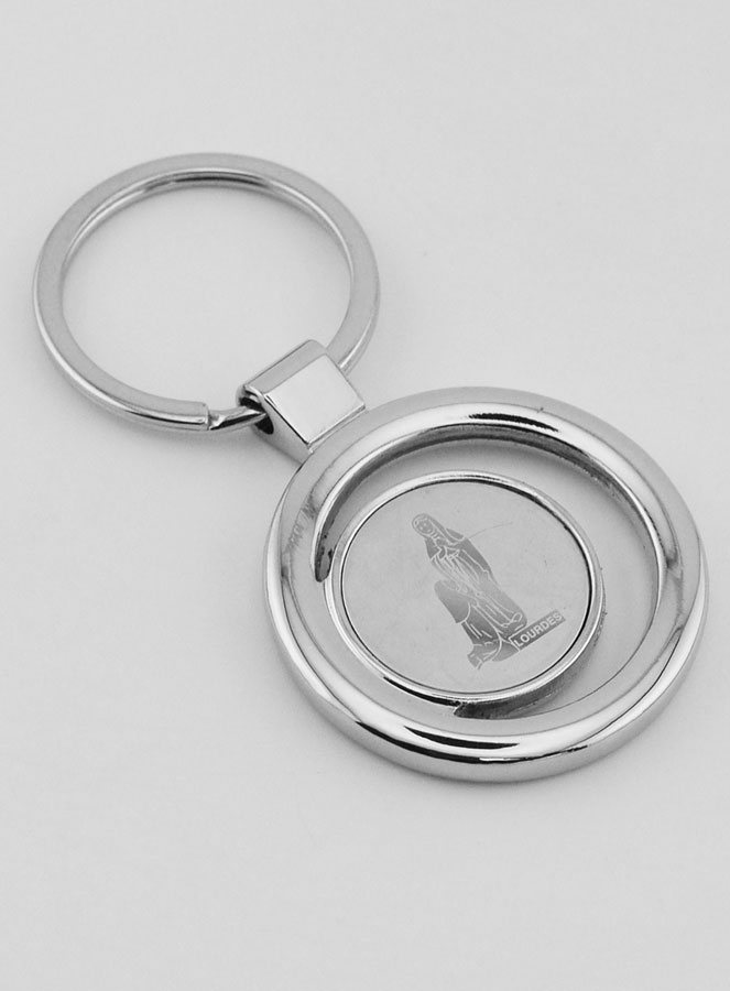 Portachiavi Nostra Signora di Lourdes - 4cm (pic 3)