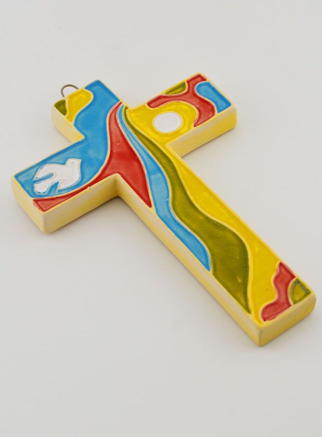 Croce in Ceramica - Colomba dello Spirito Santo (pic 3)
