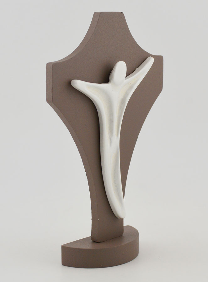 Croce Stilizzata in Ceramica e Legno (pic 3)