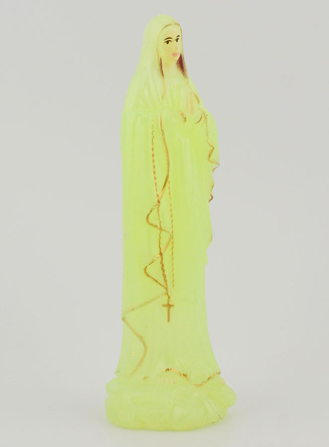 Statua Nostra Signora di Lourdes Fluorescente - 10cm (pic 3)