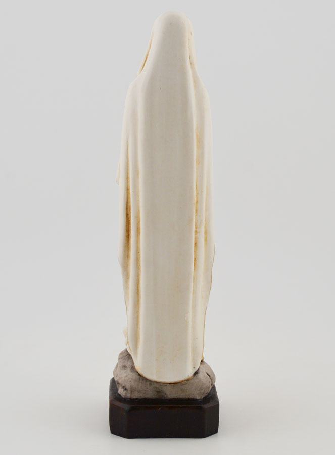 Statua Nostra Signora di Lourdes Policroma su Piedistallo - 15cm (pic 4)