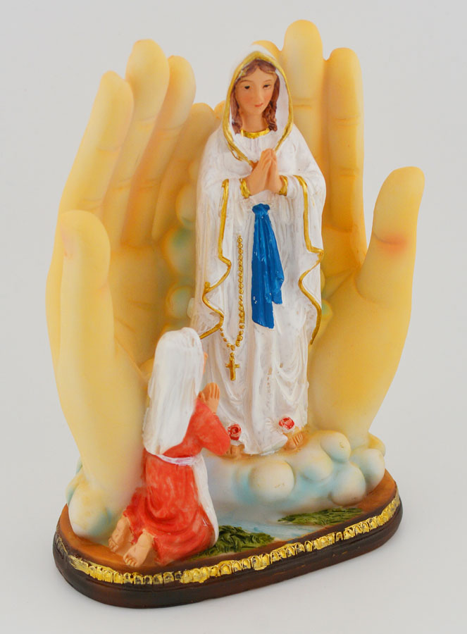 Statua Luminosa Nostra Signora di Lourdes - 14cm (pic 3)