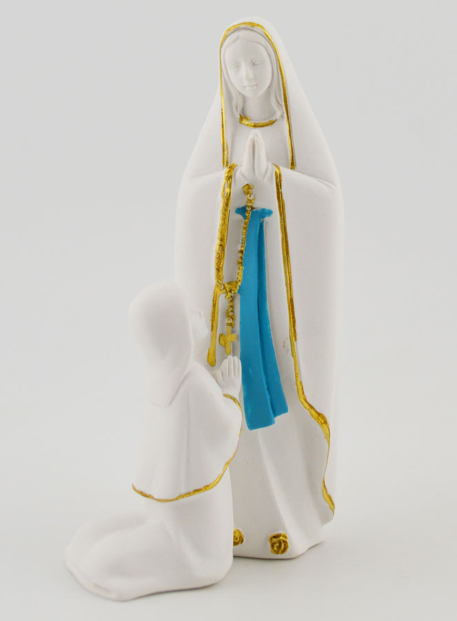 Statua delle Apparizioni di Nostra Signora di Lourdes - 10cm (pic 3)