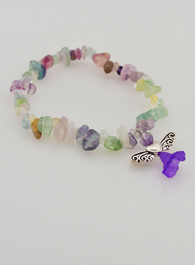Bracciale Religioso Angelo Custode - Perle Malachite (pic 3)
