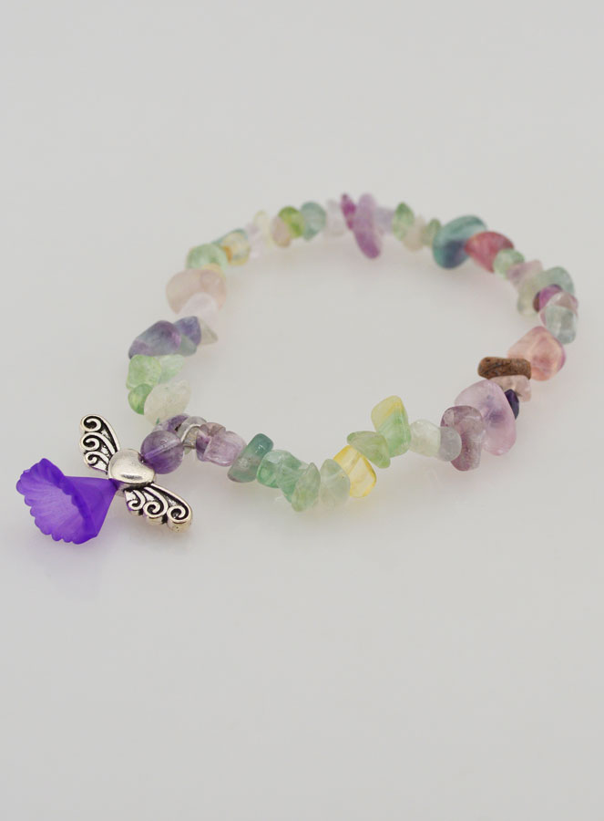 Bracciale Religioso Angelo Custode - Perle Malachite (pic 4)