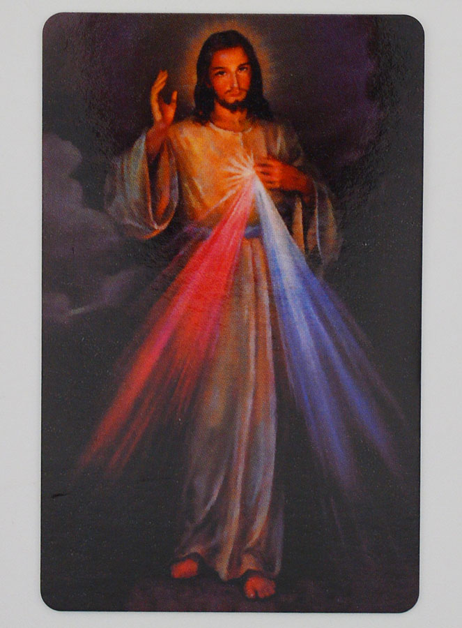 Confezione 10 Cartoline di Preghiera Cristo Misericordioso (pic 3)
