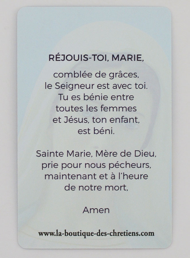 Confezione 10 Cartoline di Preghiera - Rallegrati Maria (pic 4)