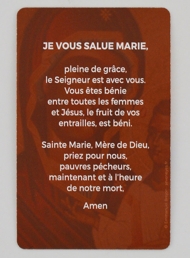 Confezione 10 Cartoline - Preghiera Ave Maria (pic 4)