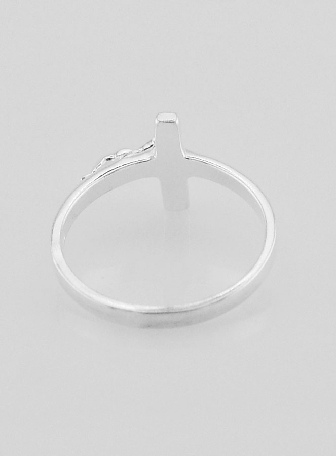 Anello Croce del Cristo in Argento 925/1000 - Misura 58 (pic 4)