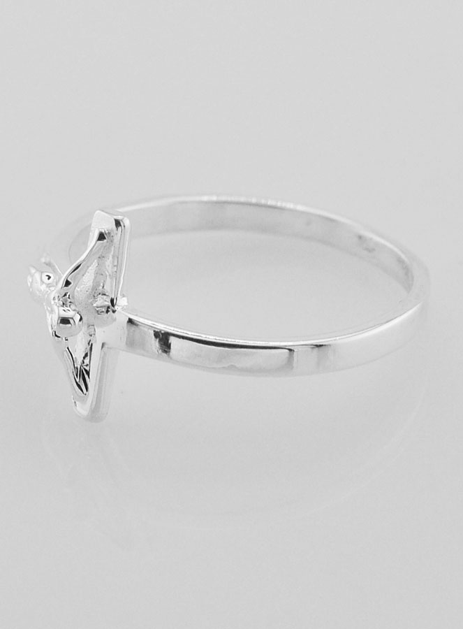 Anello Croce di Cristo in Argento 925/1000 - Misura 62 (pic 3)