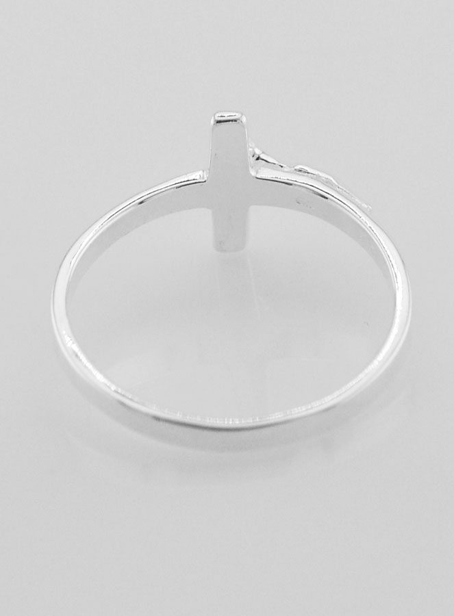 Anello Croce di Cristo in Argento 925/1000 - Misura 62 (pic 4)