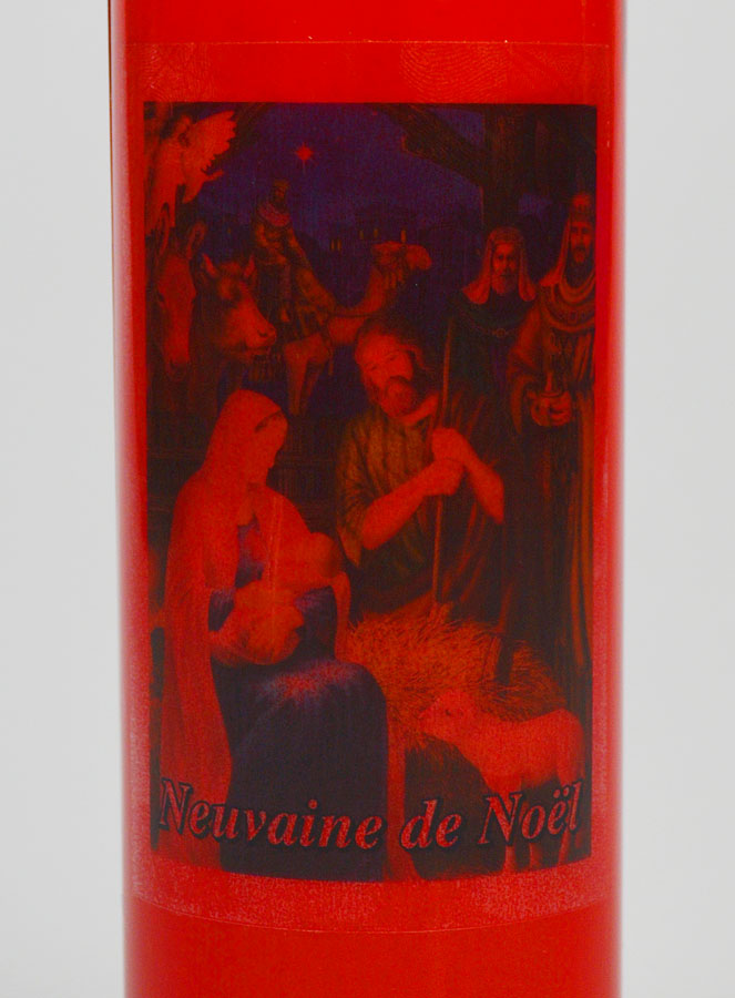 Candela di Novena Rossa - Natale (pic 3)