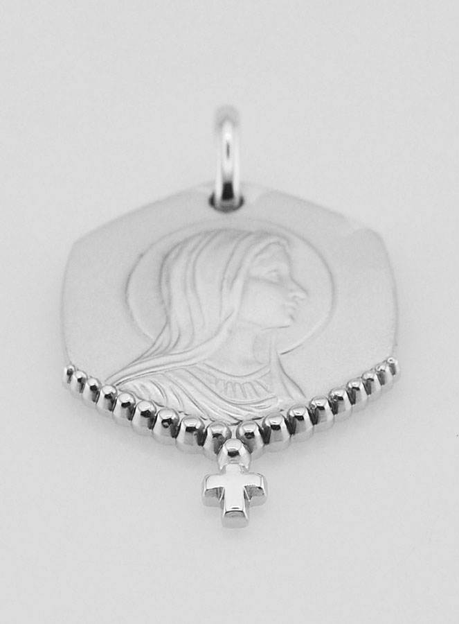 Medaglia Santa Vergine Maria in Argento 925/1000 (pic 2)