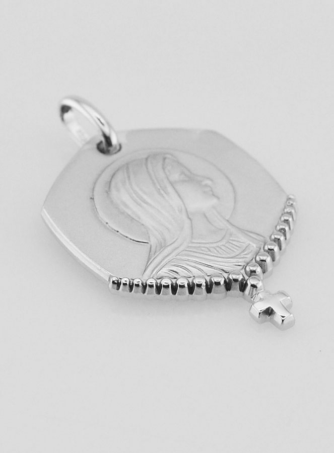 Medaglia Santa Vergine Maria in Argento 925/1000 (pic 3)