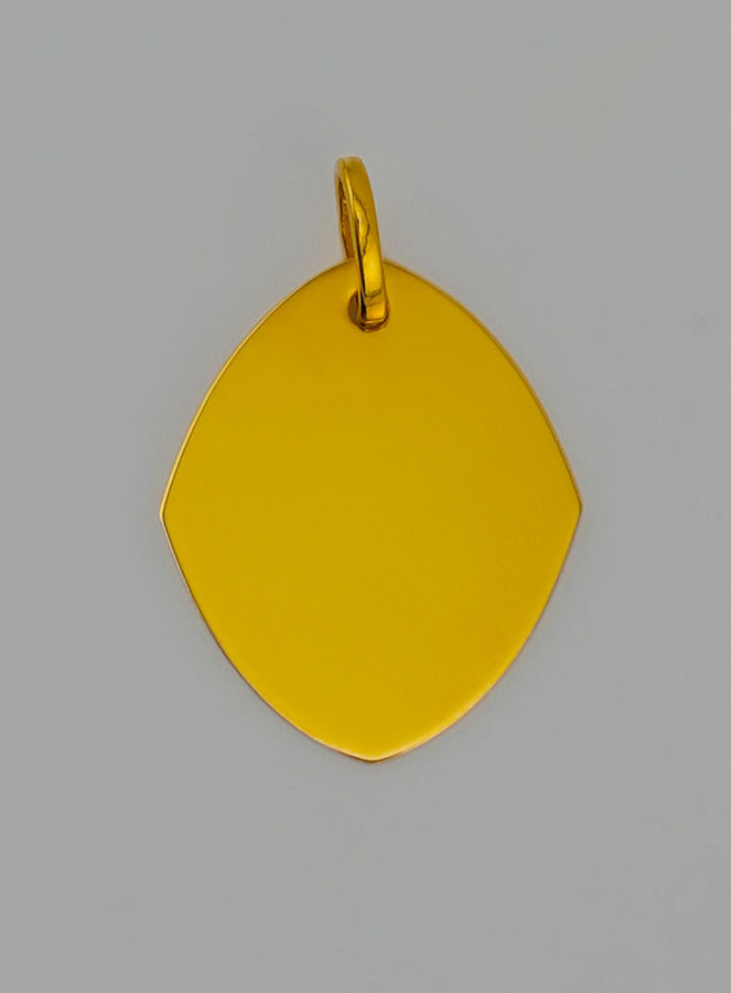 Medaglia Angelo Protettore - Rombo in Oro 375/1000 (pic 4)