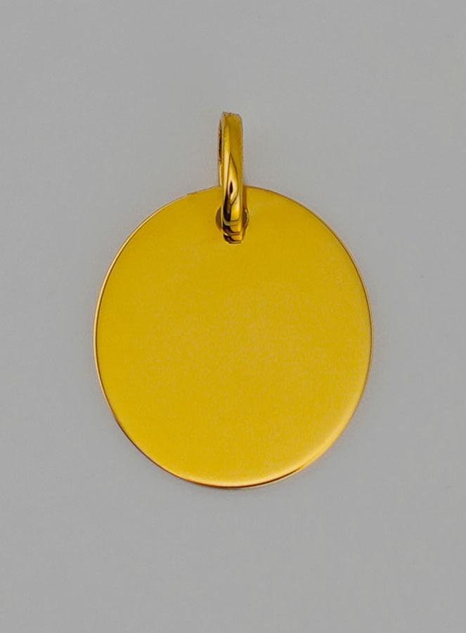 Medaglia Angelo Custode Modello Maschio in Oro 375/1000 (pic 4)