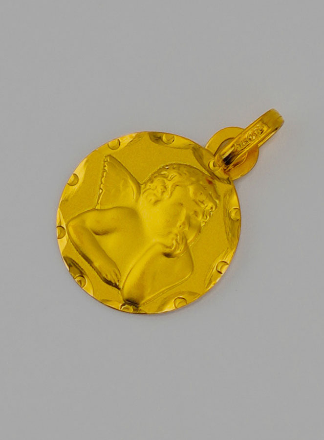 Medaglia Angelo Raffaele in Oro 375/1000 (pic 3)