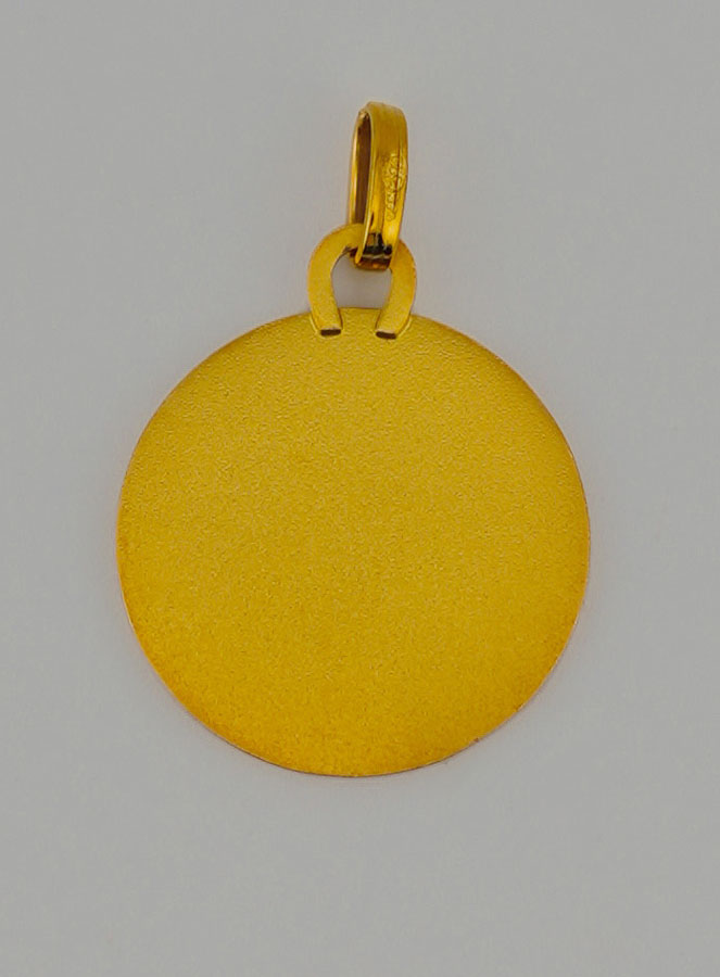 Medaglia Vergine Maria con Velo Profilo Destro in Oro (pic 4)