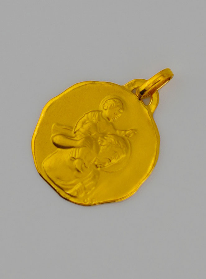 Medaglia San Cristoforo Protettore in Oro (pic 3)