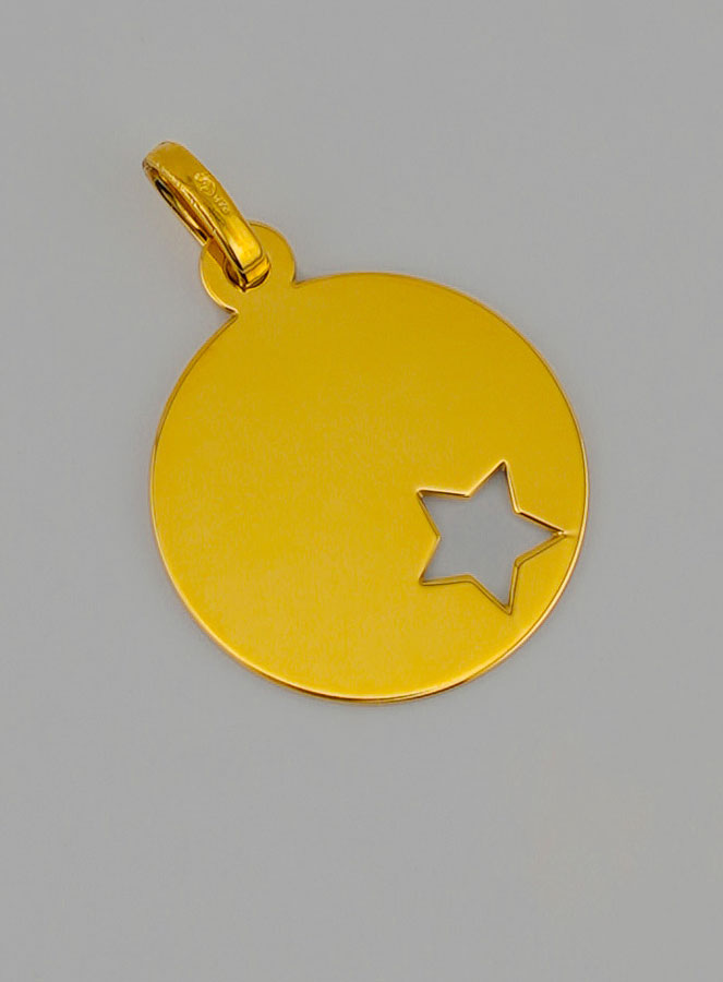 Medaglia Stella del Pastore Traforata in Oro (pic 2)