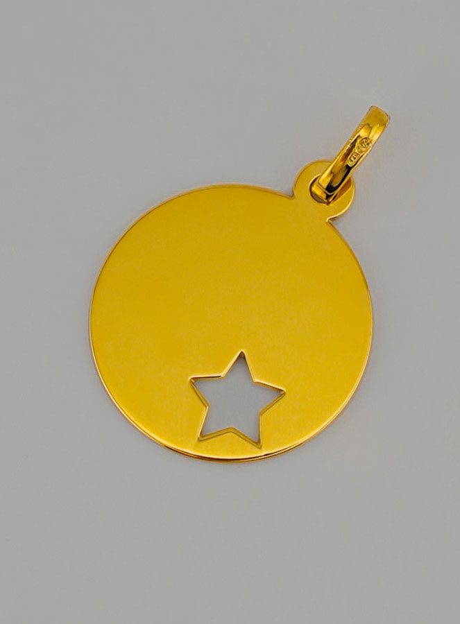 Medaglia Stella del Pastore Traforata in Oro (pic 3)