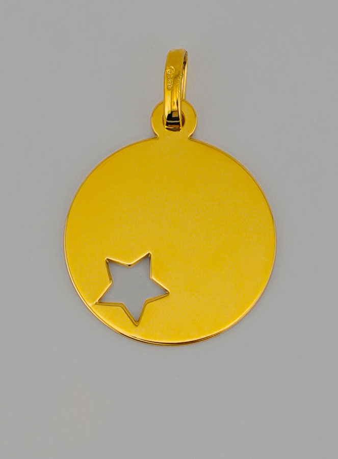 Medaglia Stella del Pastore Traforata in Oro (pic 4)