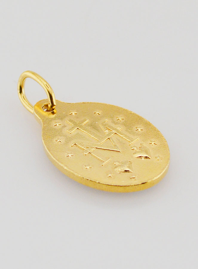 Medaglia Miracolosa Dorata - 18mm (pic 4)