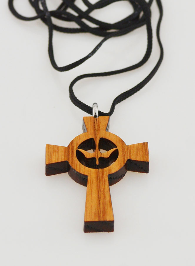 Ciondolo Croce di legno Spirito Santo (pic 3)