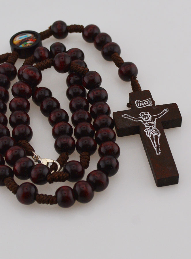Rosario in Legno Moda Scuro - Collana (pic 3)