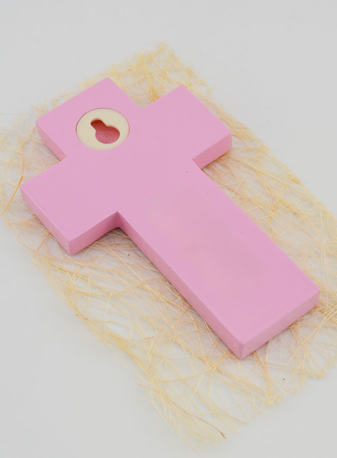 Croce Per Bambini in Legno  Acqua del Battesimo - 12 cm (pic 4)