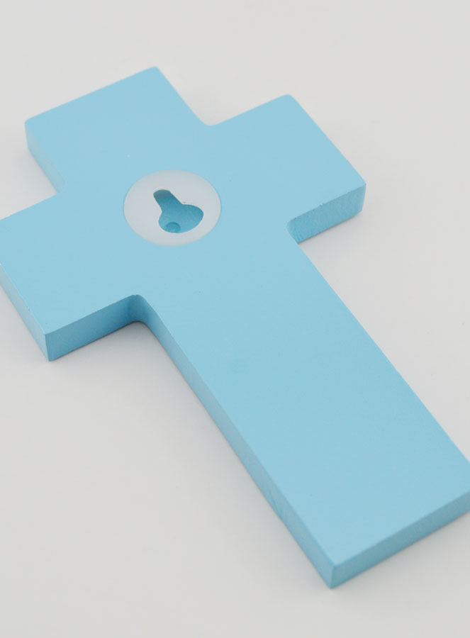 Croce Bambino Cero Alfa Omega - Blu (pic 4)