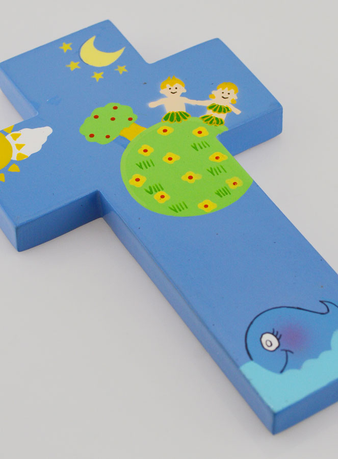 Croce Bambino Cero Alfa Omega - Blu (pic 3)
