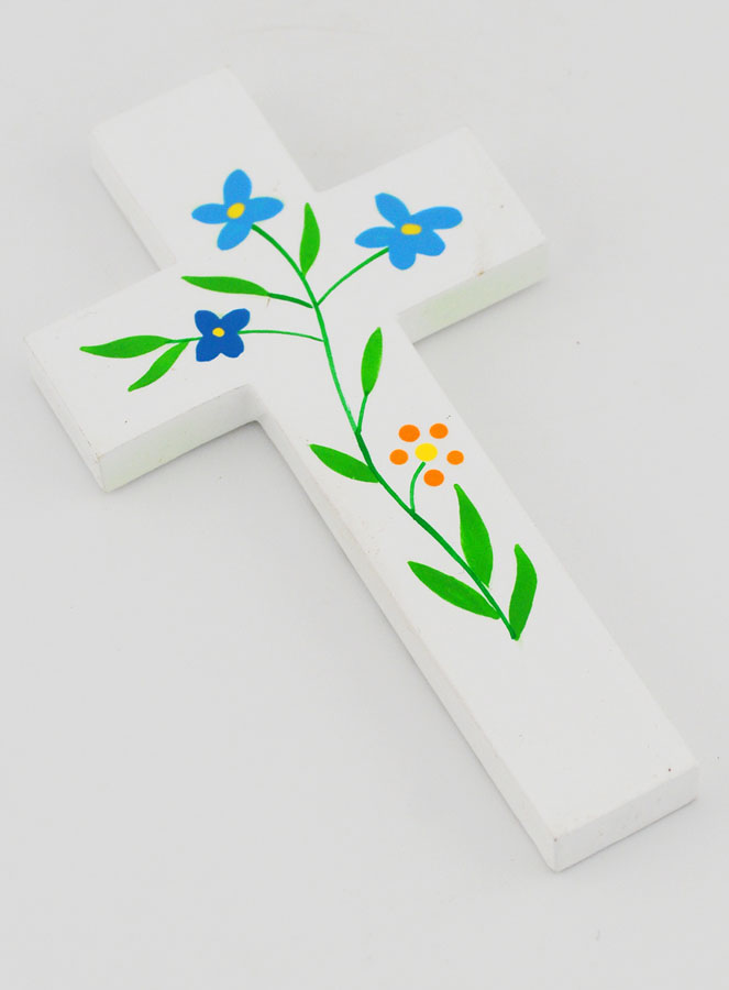 Croce Bambino in Legno - Fiori di Campo (pic 3)