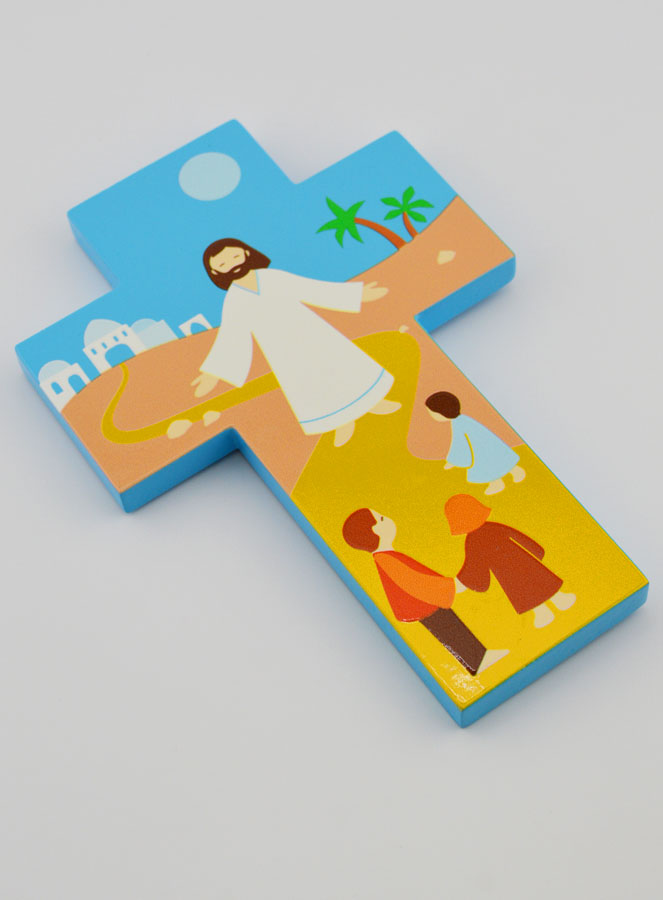 Croce Bambino in Legno - Gesù Cristo e i Bambini (pic 3)