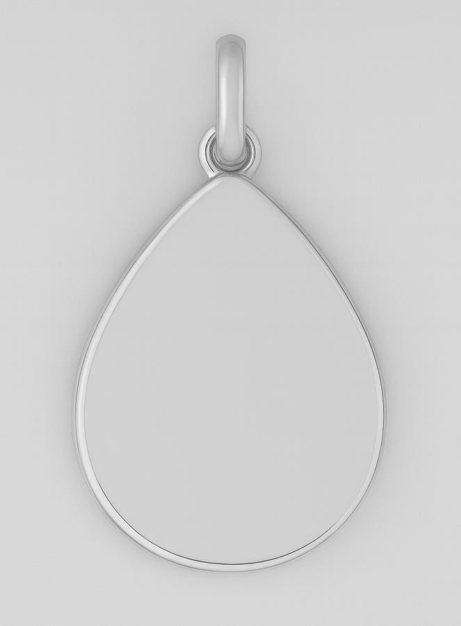 Medaglia "Lacrima" Apparizioni di Lourdes in Argento (pic 3)